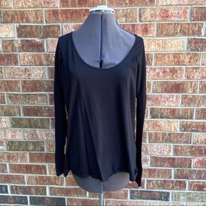 James Perse Long Sleeve Black Shirt